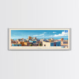 Woqooyi Galbeed, Somalia Panoramic Travel Poster Canvas Print, Woqooyi Galbeed, Somalia Painting, Somalia Art, Woqooyi Galbeed Panoramic Travel Art, Travel Painting