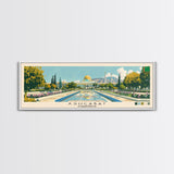 Ashgabat, Turkmenistan Panoramic Canvas Print, Ashgabat, Turkmenistan Painting, Turkmenistan Art, Ashgabat Travel Poster, Travel Art, Guest Room Painting