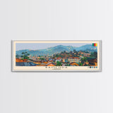 Bamenda, Cameroon Panoramic Canvas Print, Bamenda, Cameroon Painting, Cameroon Art, Bamenda Travel Poster, Travel Art, Vacation Gift