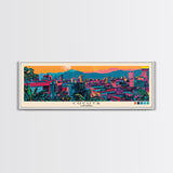 Cucuta, Colombia Panoramic Canvas Print, Cucuta, Colombia Painting, Colombia Art, Cucuta Travel Poster, Travel Art, Guest Room Painting