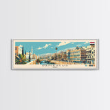 Damascus, Syria Panoramic Canvas Print, Damascus, Syria Painting, Syria Art, Damascus Travel Poster, Travel Art, Guest Room Painting