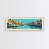 Dublin, Ireland Panoramic Canvas Print, Dublin, Ireland Painting, Ireland Art, Dublin Travel Poster, Travel Art, Guest Room Painting