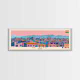 El Alto, Bolivia Panoramic Canvas Print, El Alto, Bolivia Painting, Bolivia Art, El Alto Travel Poster, Travel Art, Housewarming Gift