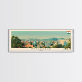 Hyderabad, India Panoramic Canvas Print, Hyderabad, India Painting, India Art, Hyderabad Travel Poster, Travel Art, Vacation Gift