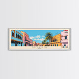 Ismailia, Egypt Panoramic Canvas Print, Ismailia, Egypt Painting, Egypt Art, Ismailia Travel Poster, Travel Art, Guest Room Painting