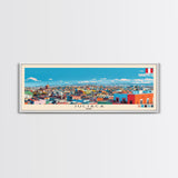 Juliaca, Peru Panoramic Canvas Print, Juliaca, Peru Painting, Peru Art, Juliaca Travel Poster, Travel Art, Guest Room Painting