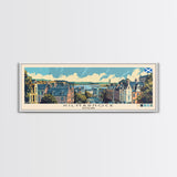 Kilmarnock, Scotland Panoramic Canvas Print, Kilmarnock, Scotland Painting, Scotland Art, Kilmarnock Travel Poster, Travel Art, Living Room Painting