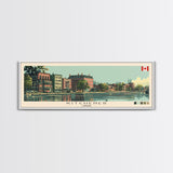 Kitchener, Canada Panoramic Canvas Print, Kitchener, Canada Painting, Canada Art, Kitchener Travel Poster, Travel Art, Housewarming Gift