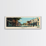 Lisburn, Ireland Panoramic Canvas Print, Lisburn, Ireland Painting, Ireland Art, Lisburn Travel Poster, Travel Art, Guest Room Painting