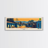 Ndola, Zambia Panoramic Canvas Print, Ndola, Zambia Painting, Zambia Art, Ndola Travel Poster, Travel Art, Guest Room Painting