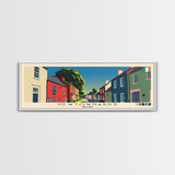 Newtownards, Ireland Panoramic Canvas Print, Newtownards, Ireland Painting, Ireland Art, Newtownards Travel Poster, Travel Art, Vacation Gift