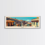 Potosi, Bolivia Panoramic Canvas Print, Potosi, Bolivia Painting, Bolivia Art, Potosi Travel Poster, Travel Art, Housewarming Gift