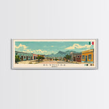 Reynosa, Mexico Panoramic Canvas Print, Reynosa, Mexico Painting, Mexico Art, Reynosa Travel Poster, Travel Art, Guest Room Painting