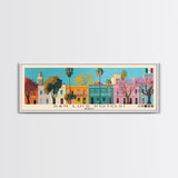 San Luis Potosi, Mexico Panoramic Canvas Print, San Luis Potosi, Mexico Painting, Mexico Art, San Luis Potosi Travel Poster, Travel Art, Guest Room Painting