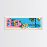 San-Pedro, Ivory Coast Panoramic Canvas Print, San-Pedro, Ivory Coast Painting, Ivory Coast Art, San-Pedro Travel Poster, Travel Art, Vacation Gift