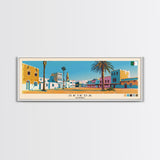 Skikda, Algeria Panoramic Canvas Print, Skikda, Algeria Painting, Algeria Art, Skikda Travel Poster, Travel Art, Guest Room Painting