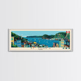 St. John's, Canada Panoramic Canvas Print, St. John's, Canada Painting, Canada Art, St. John's Travel Poster, Travel Art, Guest Room Painting