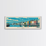 Waterford, Ireland Panoramic Canvas Print, Waterford, Ireland Painting, Ireland Art, Waterford Travel Poster, Travel Art, Housewarming Gift