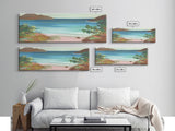 Pastel Beach Wall Art Canvas Print, Beach Sand Wall Art, Seascape Wall Decor, Beach Wall Art Large, Panoramic, Wall Art, Canvas Print