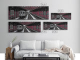 Pink Graffiti On Subway Train, Urban Art, Urban Canvas Art, Graffiti Art Canvas, Framed Canvas Print, Panoramic, Wall Art, Canvas Print