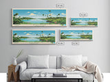 Biscayne National Park, Panoramic Florida Travel Art, National Park Print, Minimalist Travel Art, Midcentury Modern Style Landscape