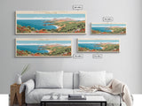 Channel Islands National Park Panoramic California Travel Art, National Park Print, Minimalist Travel Art, Midcentury Modern Style Landscape