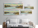 Kobuk Valley National Park, Panoramic Alaska Travel Art, National Park Print, Minimalist Travel Art, Midcentury Modern Style Landscape