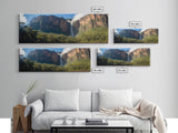 Photographic Panoramic of Angel Falls Venezuela, Sunset Photography, National Park Art, Framed Canvas Print, Landscape Photography