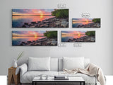 Photographic Panoramic of Biscayne Florida National Park, Sunset Photography, National Park Art, Framed Canvas Print, Landscape Photography