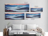 Blue Ridge Mountains Panoramic Wall Art, Bluebridge Mountains National Parkway, Beautiful Cabin Decor, Boho Photography Wall Art Print