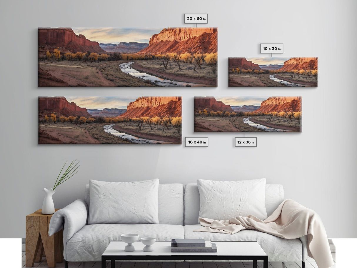 Panoramic of Capitol Reef National Park, Extra Large Wall Art, Panoramic Wall Art, Panoramic Print, Landscape Photography, Landscape Print