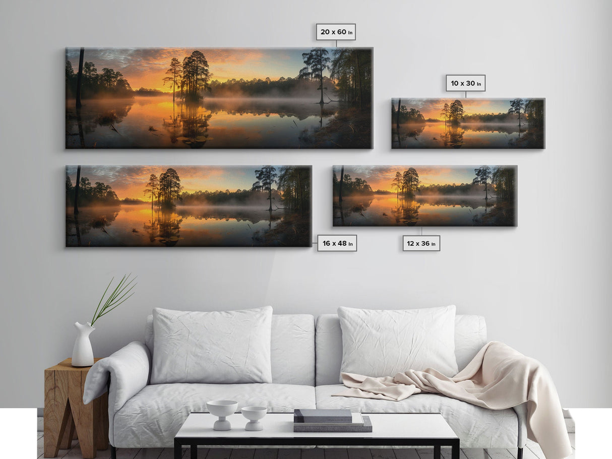 Panoramic of Congaree National Park, Extra Large Wall Art, Panoramic Wall Art, Panoramic Print, Landscape Photography, Landscape Print