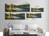 Panoramic of Finnish Lapland In Summer, Extra Large Wall Art, Panoramic Wall Art, Panoramic Print, Landscape Photography, Landscape Print