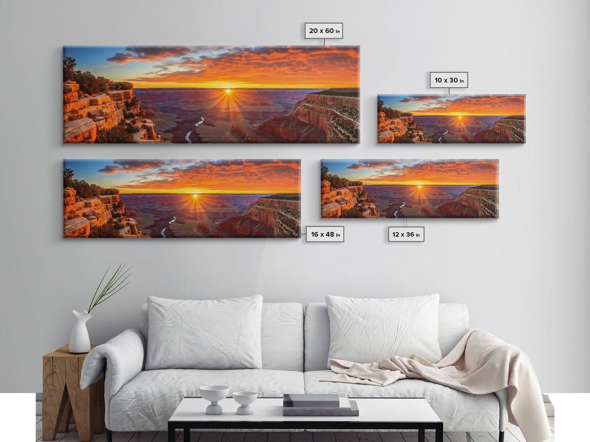 Panoramic of Grand Canyon National Park, Extra Large Wall Art, Panoramic Wall Art, Panoramic Landscape Print, Landscape Photography