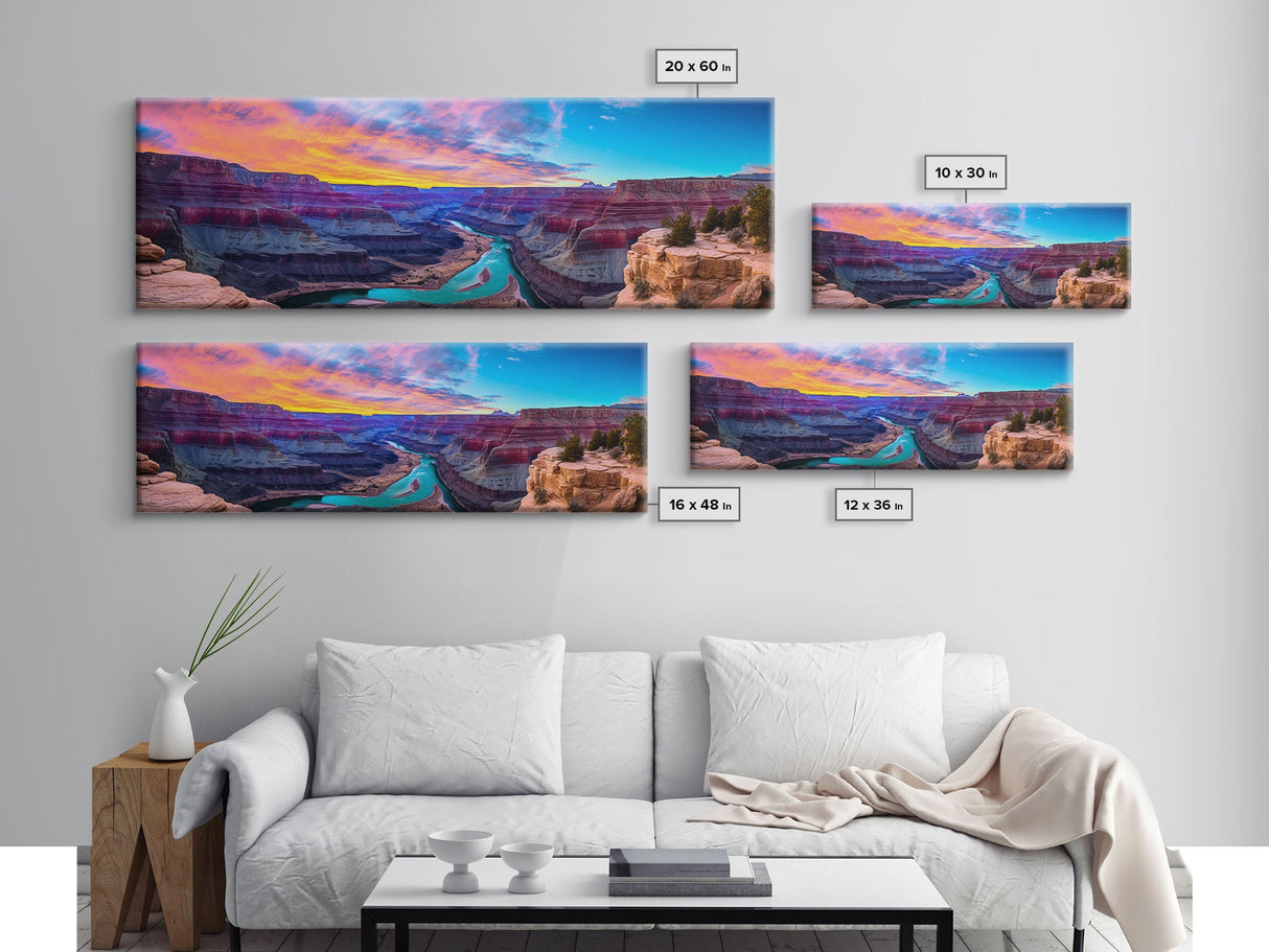 Panoramic of Grand Canyon National Park, Extra Large Wall Art, Panoramic Wall Art, Panoramic Print, Landscape Photography Landscape Print