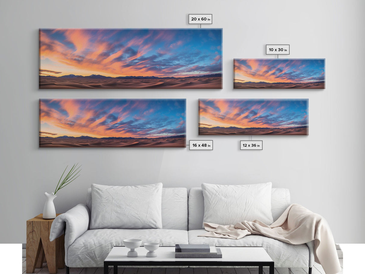 Panoramic of Great Sand Dunes National Park, Extra Large Wall Art, Panoramic Wall Art, Panoramic Landscape Print, Landscape Photography