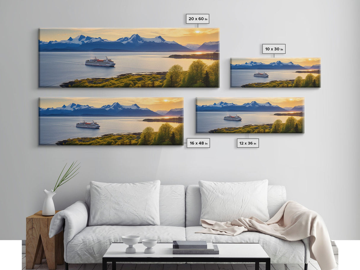 Panoramic Print of Katmai National Park, Extra Large Wall Art, Panoramic Wall Art, Panoramic Landscape Print, Landscape Photography