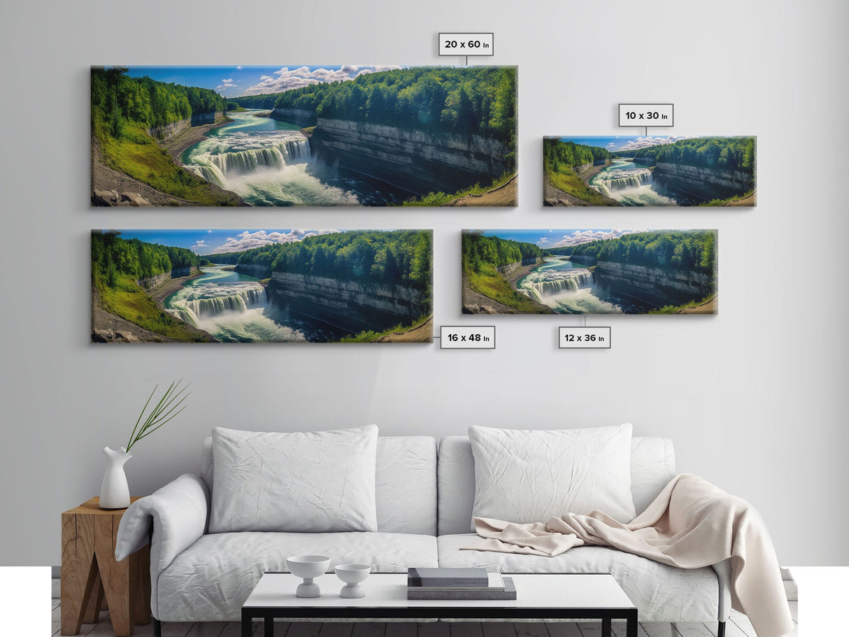 Panoramic Print of Letchworth State Park, Extra Large Wall Art, Panoramic Wall Art, Panoramic Landscape Print, Landscape Photography