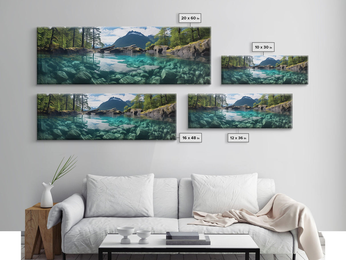 Panoramic Print of Mendenhall Glacier Extra Large Wall Art, Panoramic Wall Art, Panoramic Landscape Print, Landscape Photography