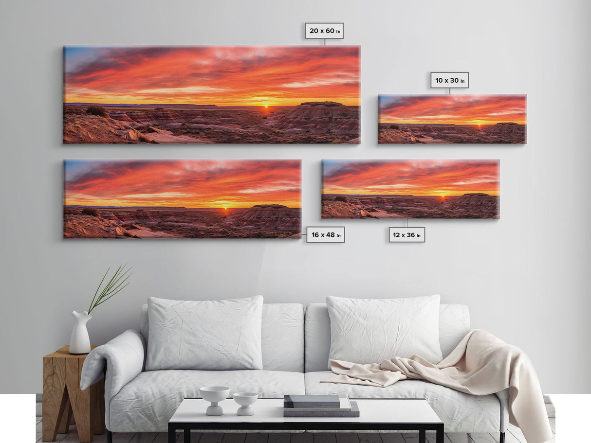 Panoramic of Petrified Forest National Park, Extra Large Wall Art, Panoramic Wall Art, Panoramic Print, Landscape Photography Landscape