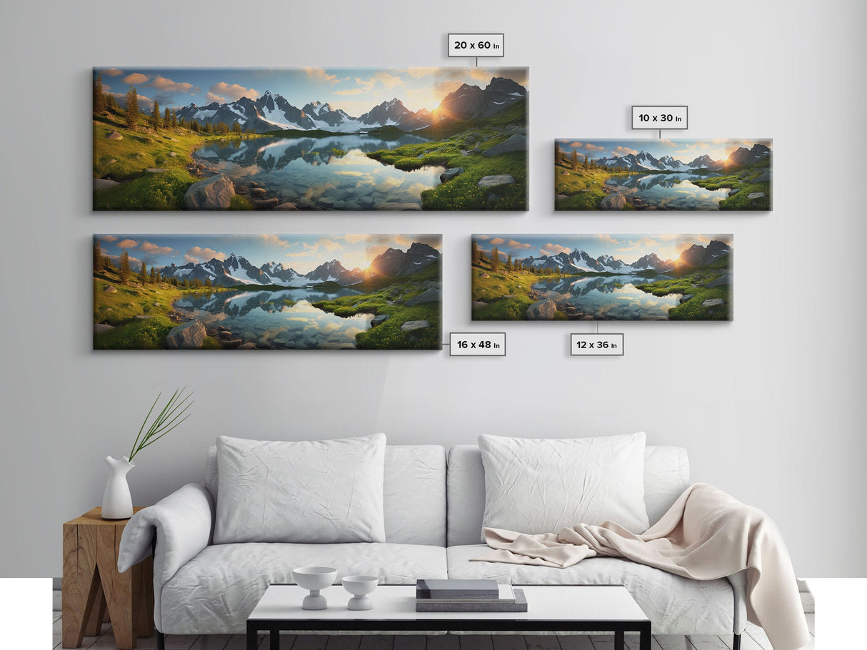 Panoramic Print of the Swiss Alps in Switzerland Extra Large Wall Art, Panoramic Wall Art, Panoramic Landscape Print, Landscape Photography