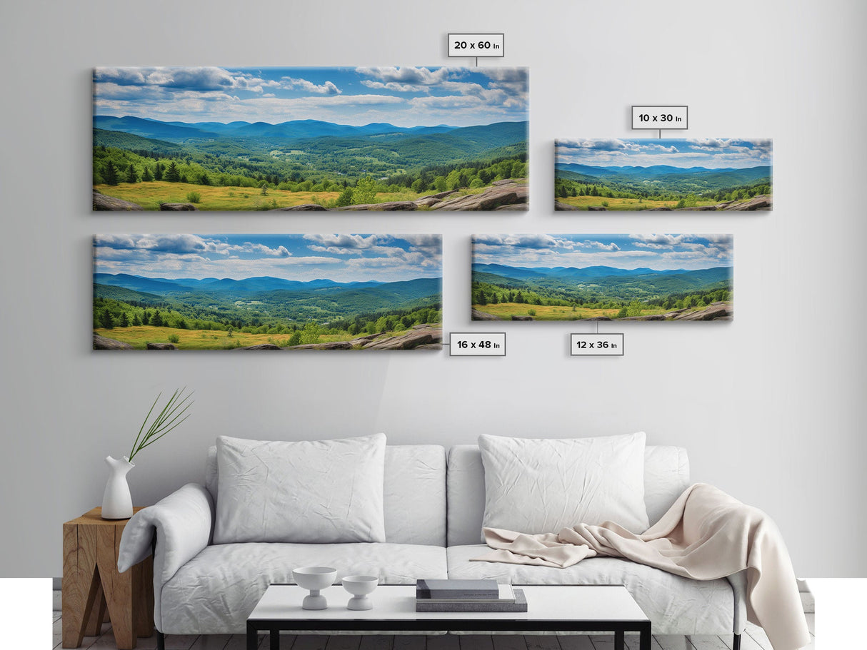 Panoramic Print of The Berkshires Massachusetts, Extra Large Wall Art, Panoramic Wall Art, Panoramic Landscape Print, Landscape Photography