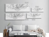 Panoramic Birmingham City Map, Alabama Art, Map Print, Minimalist Wall Art, Canvas Art, Housewarming Gift, Street Map Art, Closing Gift