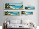 Abaka Bay, Haiti Panoramic Print, Vacation Gift, Haiti Wall Art, Beach Painting, Beach Decor, Beach Or Lakehouse Art