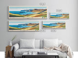 Anakena, Chile Panoramic Print, Vacation Gift, Chile Wall Art, Beach Painting, Beach Decor, Beach Or Lakehouse Art