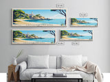 Armona Island, Portugal Panoramic Print, Vacation Gift, Portugal Wall Art, Beach Painting, Beach Decor, Beach Or Lakehouse Art