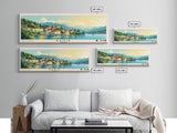 Banje, Croatia Panoramic Print, Vacation Gift, Croatia Wall Art, Beach Painting, Beach Decor, Beach Or Lakehouse Art