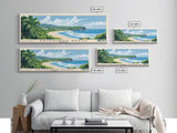 Bathsheba Beach, Barbados Panoramic Print, Vacation Gift, Barbados Wall Art, Beach Painting, Beach Decor, Beach Or Lakehouse Art