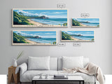 Costa Ballena, Costa Rica Panoramic Beach Print, Vacation Gift, Costa Rica Wall Art, Framed Canvas Print, Framed Beach Painting