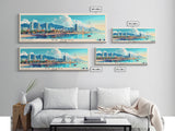 Da Nang, Vietnam Panoramic Beach Print, Vacation Gift, Vietnam Wall Art, Framed Canvas Print, Framed Beach Painting